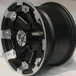 1) Golf Cart Rim Wheel 12X7 4/4 4+3 Vision 393 Lock Out Mbml Dot Ezgo Club. Fixed Price $100.64.