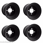 Gtw 10" Steel Golf Cart Wheel 3:4 Offset Black 4X101.6MM Bolt Pattern. Fixed Price $152.99.