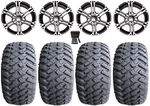 Itp SS212 Machined 14" Atv Wheels 23" Hammer Tires Polaris Rzr 170 Honda Recon. Fixed Price $1129.02.