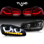For 2010-2014 Volkswagen Golf MK6 Led Headlights+red Gts Tail Animation. Fixed Price $546.99.