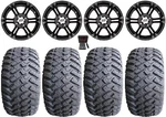 Itp SS212 Black 12" Atv Wheels 23" Hammer Tires Polaris Rzr 170 Honda Recon. Fixed Price $900.80.