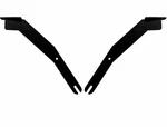 Gtw Golf Cart Clays/utility Basket Mounting Brackets For E-z-go S4/L4, Txt Model. Fixed Price $77.99.