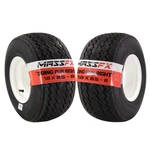Massfx Wheel And Tire Combo 18X8.5-8 Golf Cart With White 4/4 Rim 2 Pack. Fixed Price $129.96.
