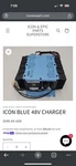Icon Golf Car Onboard Battery Charger 48V Part Number # HM4820L. Fixed Price $149.00.