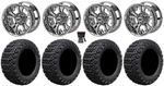 Lsi Warlock 14" Golf Wheels Mirror 23" X-trail Tires E-z-go & Club Car. Fixed Price $833.60.