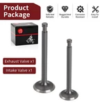 84-91 For Club Cycle Gas Golf Cart 341CC Engine Exhaust + Intake Valve Set. Fixed Price $42.99.