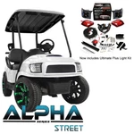 Club Precedent/tempo Golf Cart Alpha Street Body Kit In White (2004-UP). Fixed Price $1526.95.