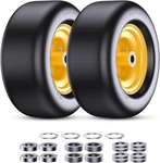 Lawn Mower Tires 11X4.00-5 (2-PACK), Flat Free Solid Smooth Tread, Front As. Fixed Price $79.48.