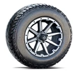(4) Fairway Alloys 12" Rebel Golf Cart Rim Wheel FA135 & Efx 23-9.5-12 Tires. Fixed Price $869.00.