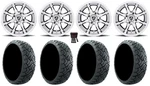 Fairway Alloys Shift 12" Wheels Machined 215X40 Maverick Tires E-z-go&club Car. Fixed Price $664.68.
