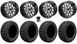 Lsi Black Widow 14" Golf Wheels Machined 23" X-trail Tires E-z-go & Club Car. Fixed Price $731.68.