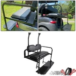 For Club Precedent/tempo Golf Cart Flip Rear Back Seat Kit Black Cushion. Fixed Price $270.37.