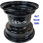 1) Golf Cart Kart Riding Lawn Mower Rim Wheel 8X7 4/4 Black Negative Offset. Fixed Price $45.95.