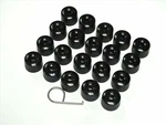 Wheel Nut Covers For Vw Polo Golf Passat Caddy Locking Bolt Caps Glossy Black. Fixed Price $16.11.