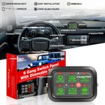 6 Gang On/off Switch Panel Circuit Control Box Led Light Bar Marine Boat Car 12V. Fixed Price $75.89.