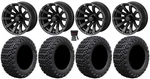 Lsi Beast 14" Golf Wheels Matte Black 23" X-trail Tires Yamaha. Fixed Price $766.16.