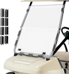 Kemimoto Golf Cart Front Folding Windshield Clear Anti-uv For Club 2000+. Fixed Price $119.75.