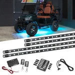 Ledglow 4PC Million Color 12V 4-SEATER Golf Cart Underglow Neon Lights Kit. Fixed Price $109.99.