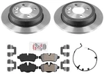 Rear Performance Disc Brake Rotors Pads Sensor Mini Cooper 2007-2015. Fixed Price $125.00.