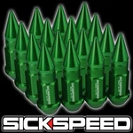 Sickspeed 16 Pc Green Spiked Aluminum 50MM Lug Nuts Wheels/rim Rzr N32. Fixed Price $21.88.