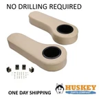 Beige Golf Cart Arm Rests Cup Holders Fit On Club Yamaha Ez-go Rear Seats. Fixed Price $42.99.