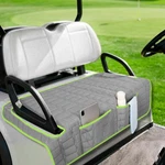 Golf Cart Seat Cover, Universal Bench With Storage Pockets, Non-slip. Fixed Price $48.98.