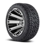Fairway Alloys 12" Rage Golf Cart Rim Wheel Efx Low Profile Tires. Fixed Price $699.00.