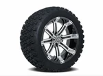 Set Of - 14 Inch Gtw Tempest Machined Wheels 23" Duro Terrain Tires Golf Cart. Fixed Price $699.00.