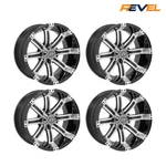 Golf Cart 14" Wheel Set Of - Gtw Tempest Machined & Black. Fixed Price $539.95.