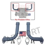 Exhausts Pipes 1" Npt Thread For Predator 670CC V-twin, Tractor, Go Kart.... Fixed Price $99.80.