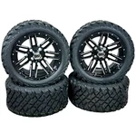 14" Machined Black Golf Cart Wheels & A/t Tires 23X10-14, Ezgo/club Car/yamaha. Fixed Price $719.00.
