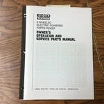 Ezgo 3-WHEEL Electric Powered Parts Picker Owner Operation Service Manual Book. Fixed Price $24.99.