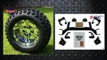 Ezgo Txt Electric Golf Cart 6" Lift Kit + 12" Wheels And 23" All Terrain Tires. Fixed Price $669.00.