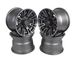 Massfx Quake 10X7 4/101.6 Golf Cart Rims Gun Metal Grey Finish Pack Wheels. Fixed Price $199.96.