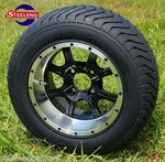 Golf Cart 12" Ghost Wheels And 215/50-12 Comfort Ride Dot TIRES(4). Fixed Price $529.00.