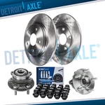 302MM Rear Disc Rotors + Wheel Hubs Bearings W/20PC Lug Nuts Ford Fusion Mkz. Fixed Price $175.91.
