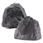 Outdoor Granite Grey Wired Rock Speakers Weatherproof 8 Inch 2 Way Set. Fixed Price $192.90.