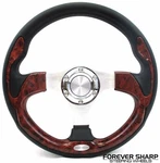 12.5" Burl Wood Performance Steering Wheel Set Ezgo Gem Par Car Polaris Star. Fixed Price $79.94.