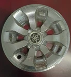 Used Yamaha Golf Cart Hubcaps / Wheel Covers For 8" Tire Chrome Single. Fixed Price $12.00.