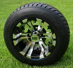 Vampire Machined/black Golf Cart Wheel & 205/50-10" Dot Tire Set Of 4. Fixed Price $399.95.