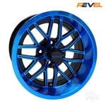 14" Blue Golf Cart Wheel, 14X7 RX281 Rhox & Black Single. Fixed Price $239.95.