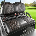 Drive Up No Drilling Black Crossed Print Club Precedent Golf Cart Seat Cover. Fixed Price $68.99.