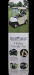 Doorworks 3-SIDED Over-the-top Golf Cart Enclosure White. Fixed Price $199.99.