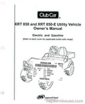 Club Car Xrt 850 Owners Manual : 103472534. Fixed Price $20.18.
