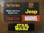 Golf Cart Name Plate With Personalization And Customization (club Or Ezgo). Fixed Price $25.00.