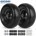 2-PACK 11X4.00-5 Flat Free Smooth Tread Tire & Wheel For Zero Turn Lawn Mowers. Fixed Price $54.99.