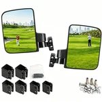 Golf Cart No Drilling, Side Rear View Mirrors For Yamaha Ezgo Club. Fixed Price $32.99.