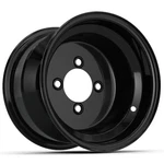 Golf Cart Gtw 10" 10X7 Black Steel Wheel 3:4 Offset. Fixed Price $69.95.
