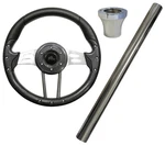 Rhox Aviator Yamaha Drive 2 Golf Cart Steering Wheel Kit - Carbon Fiber. Fixed Price $175.00.