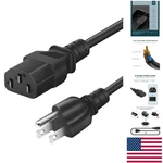 6 Feet Universal 3 Prong Ac Power Cord For Treadmills And Vibration Plates. Fixed Price $18.38.